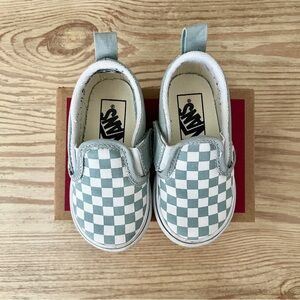 Vans Toddler Checkered Slip-On V Shoes, Color Theory